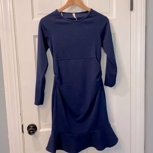 Pink Blush maternity midi dress